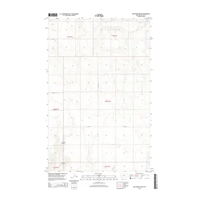 2014 Map of Milk River Coulee, 2014 Print
