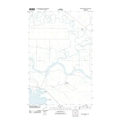2011 Map of Milk River Hills, 2011 Print