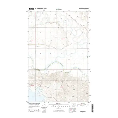 2014 Map of Milk River Hills, 2014 Print
