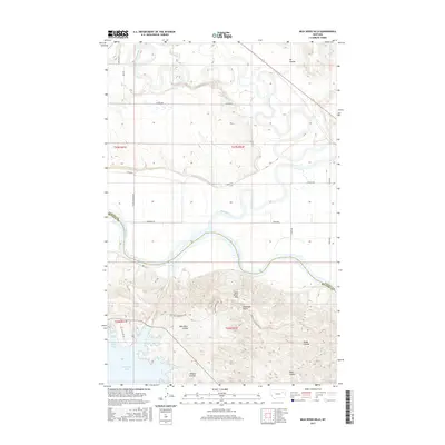 2017 Map of Milk River Hills, 2017 Print
