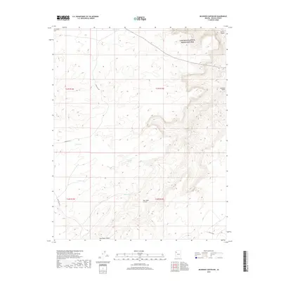 2018 Map of Milkweed Canyon NW, 2018 Print