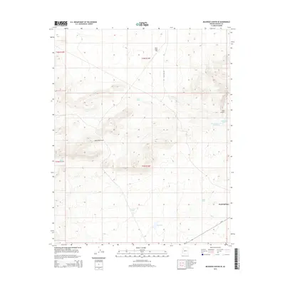 2014 Map of Milkweed Canyon SE, 2014 Print