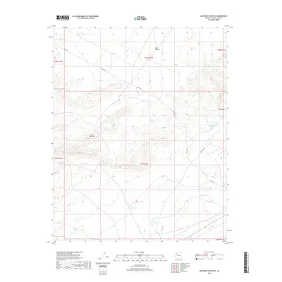 2018 Map of Milkweed Canyon SE, 2018 Print