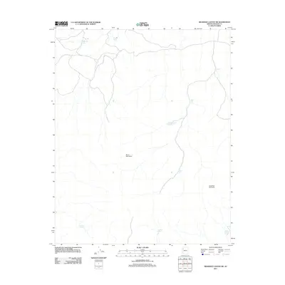 2011 Map of Milkweed Canyon SW, 2011 Print