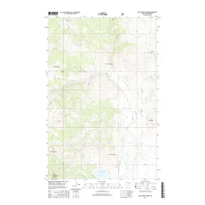 2017 Map of Mill Pocket Creek, 2017 Print