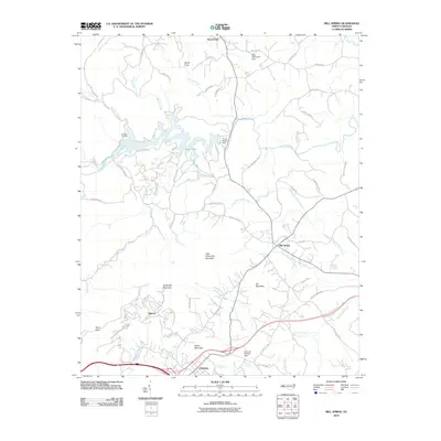 2010 Map of Mill Spring, 2010 Print