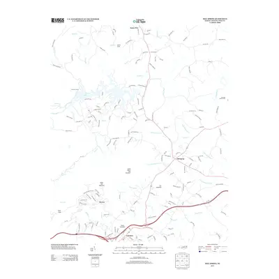 2013 Map of Mill Spring, 2013 Print