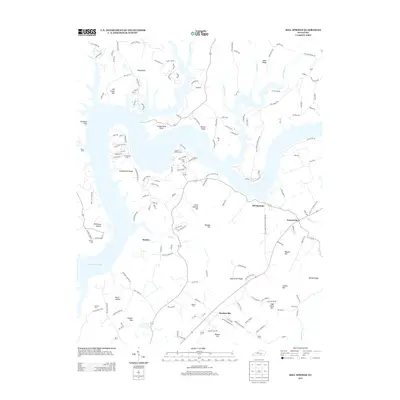2013 Map of Mill Springs, 2013 Print