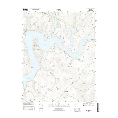 2016 Map of Mill Springs, 2016 Print