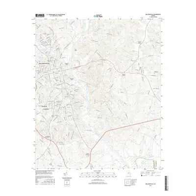 2017 Map of Milledgeville, 2017 Print