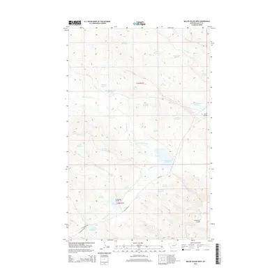 2014 Map of Miller Coulee West, 2014 Print