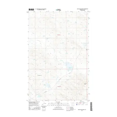 2017 Map of Miller Coulee West, 2017 Print