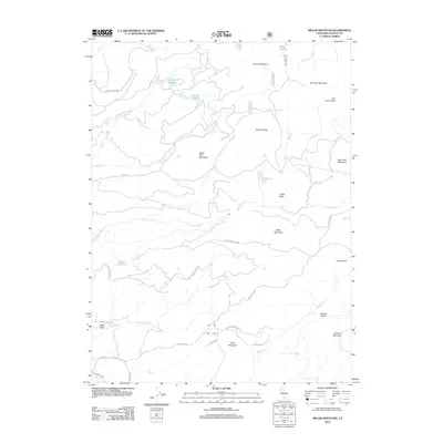 2012 Map of Miller Mountain, 2012 Print
