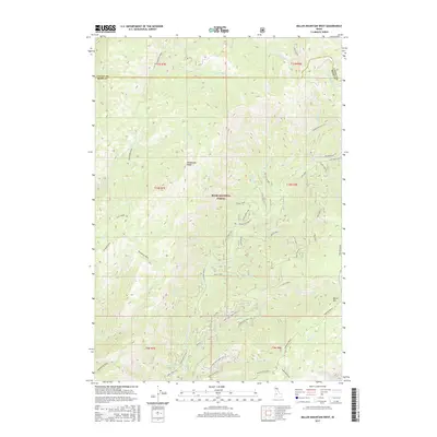 2017 Map of Miller Mountain West, 2017 Print