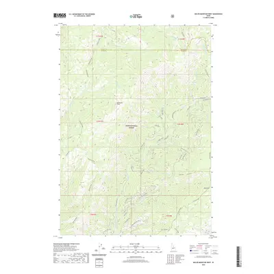 2020 Map of Miller Mountain West, 2020 Print