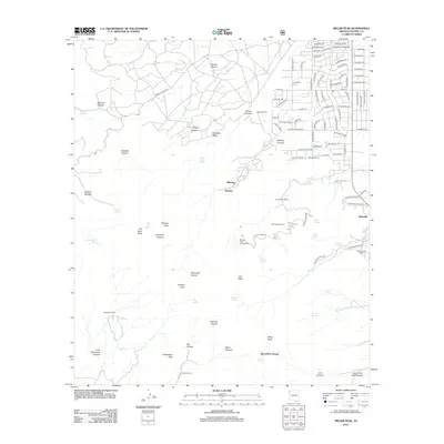 2012 Map of Miller Peak, 2012 Print