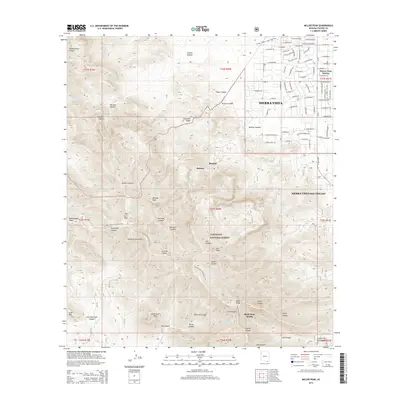2014 Map of Miller Peak, 2014 Print