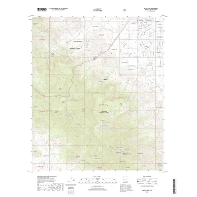 2018 Map of Miller Peak, 2018 Print