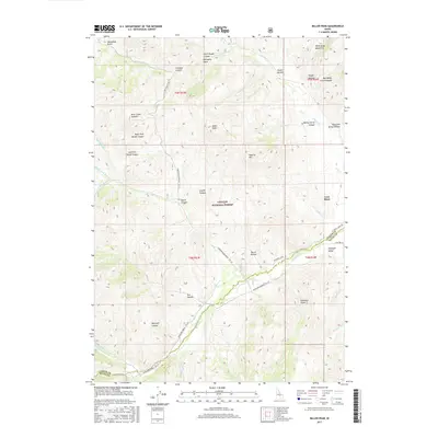 2017 Map of Miller Peak, 2017 Print