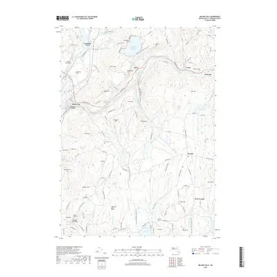 2018 Map of Millers Falls, 2018 Print