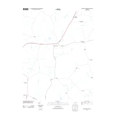 2013 Map of Millers Tavern, 2013 Print