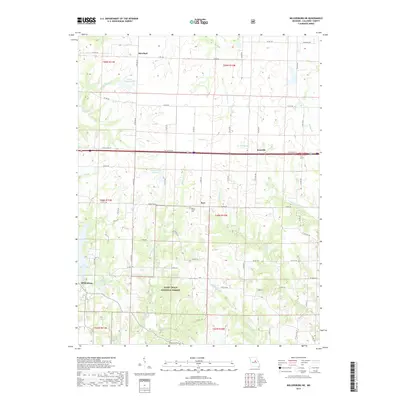 2017 Map of Millersburg NE, 2017 Print