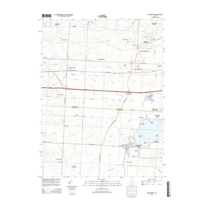 2013 Map of Millersport, 2013 Print