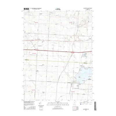 2016 Map of Millersport, 2016 Print