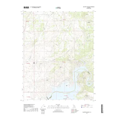 2018 Map of Millerton Lake West, 2018 Print