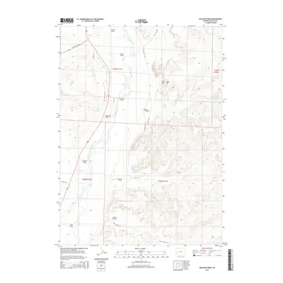 2015 Map of Milleson Draw, 2015 Print