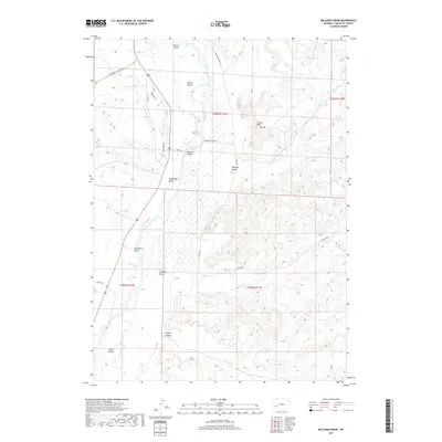 2017 Map of Milleson Draw, 2017 Print
