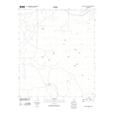 2010 Map of Millican Mountains, 2010 Print