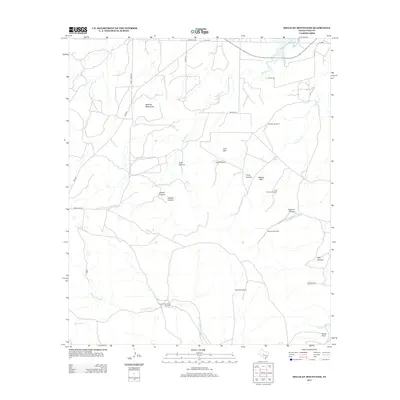 2012 Map of Millican Mountains, 2012 Print
