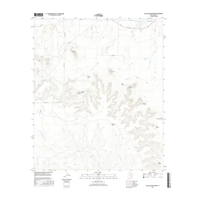 2016 Map of Millican Mountains, 2016 Print