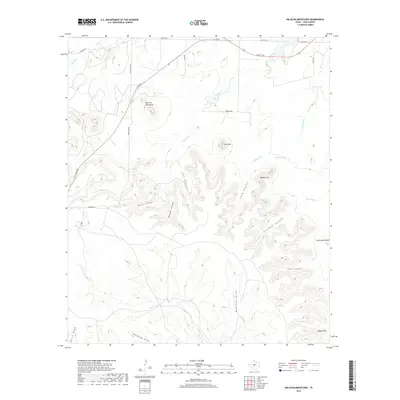 2019 Map of Millican Mountains, 2019 Print