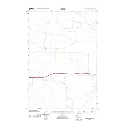 2011 Map of Milligan Canyon, 2011 Print