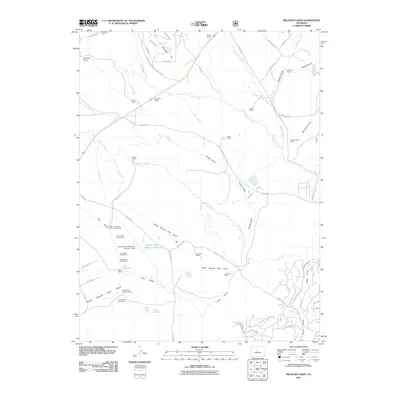 2011 Map of Milligan Lakes, 2011 Print