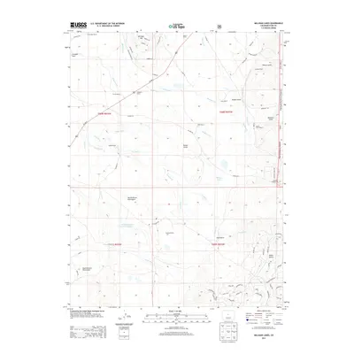 2013 Map of Milligan Lakes, 2013 Print