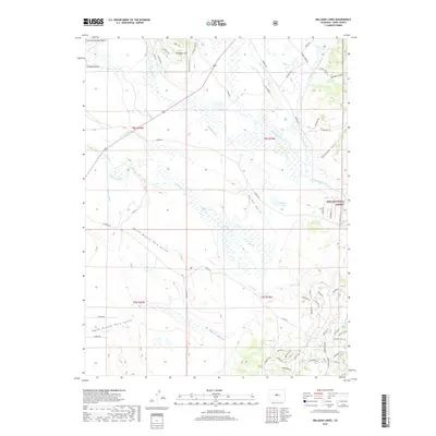 2019 Map of Milligan Lakes, 2019 Print