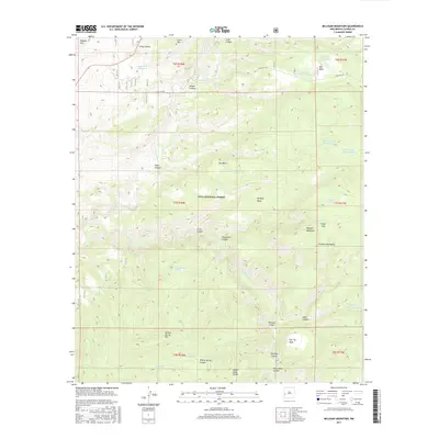2017 Map of Milligan Mountain, 2017 Print