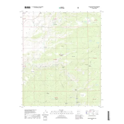 2020 Map of Milligan Mountain, 2020 Print