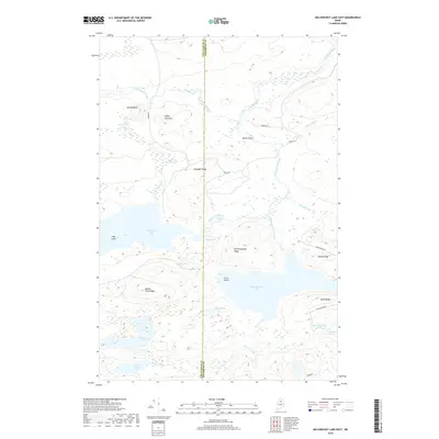 2018 Map of Millinocket Lake East, 2018 Print
