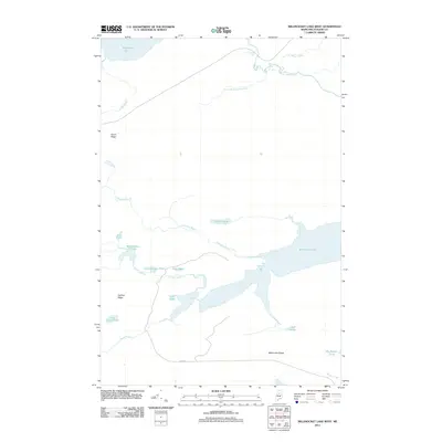 2011 Map of Millinocket Lake West, 2011 Print