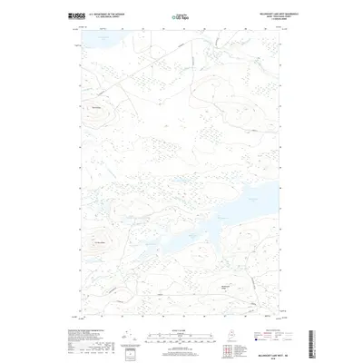 2018 Map of Millinocket Lake West, 2018 Print