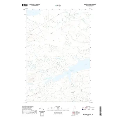 2021 Map of Millinocket Lake West, 2021 Print