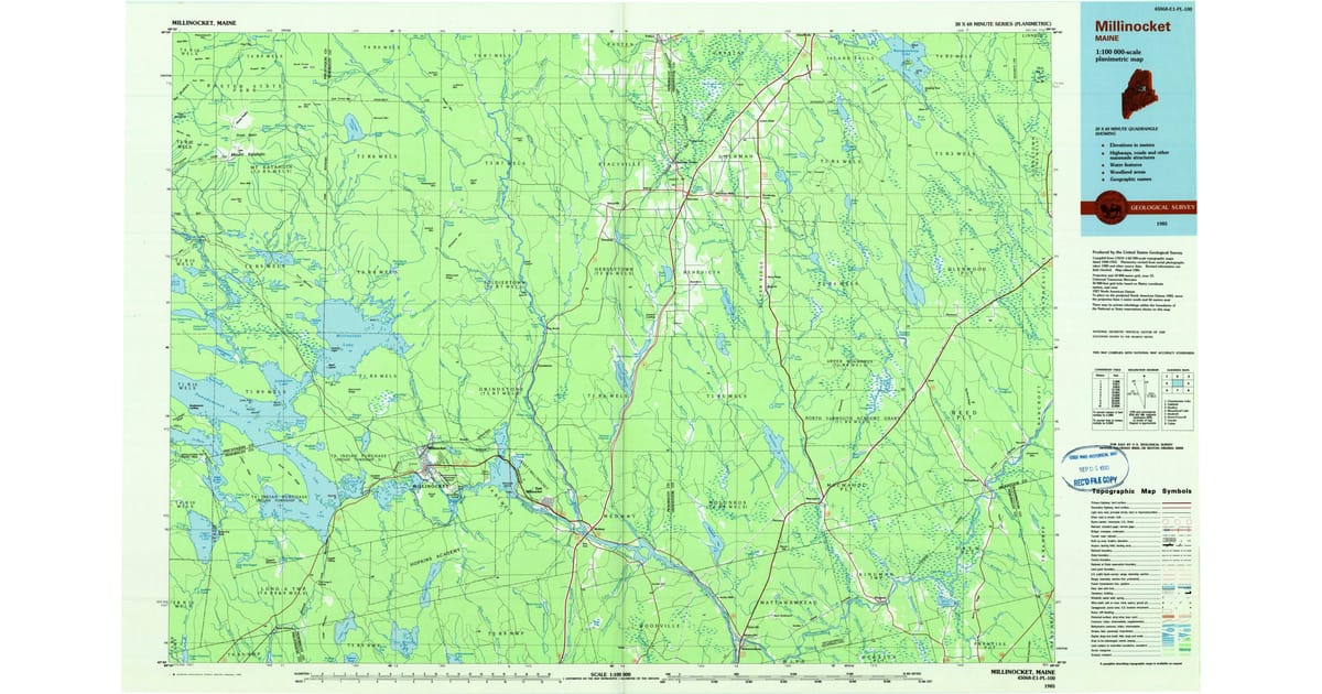 1980s Maps of Medway ME Pastmaps - Millinocket Penobscot County Me Usgs Topo 1985 P1986 Og 1200x630 