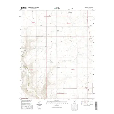 2013 Map of Mills West, 2013 Print