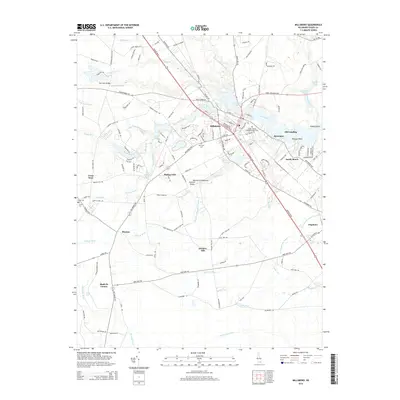 2014 Map of Millsboro, 2014 Print