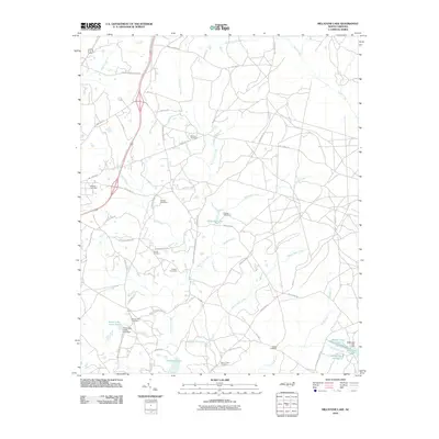2010 Map of Millstone Lake, 2010 Print