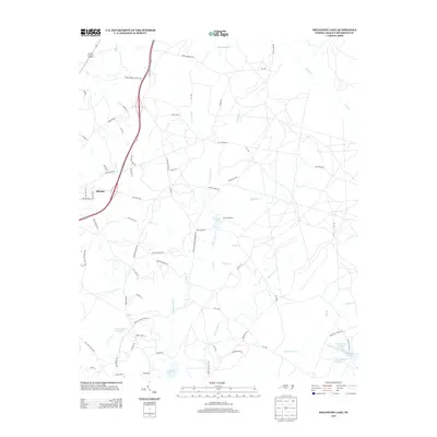 2013 Map of Millstone Lake, 2013 Print